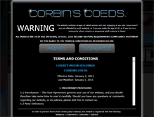 Tablet Screenshot of corbinscoeds.com